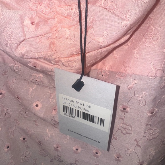 Pink princess Polly Floral Eyelet Tank Top - Picture 4 of 4